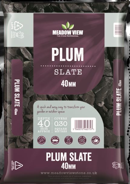 Plum slate store 40mm 25kg