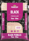 Black Pebbles - 25kg Bag