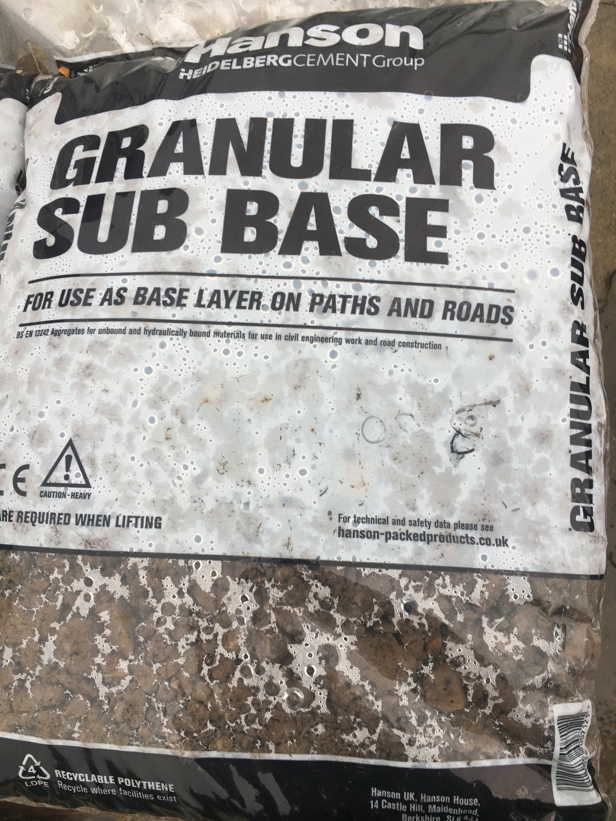 Granular Sub Base - Small Bags