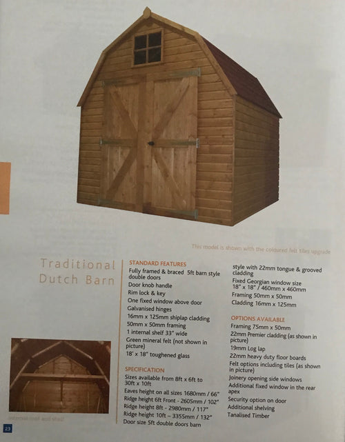 BEST SELLING Traditional Dutch Barn