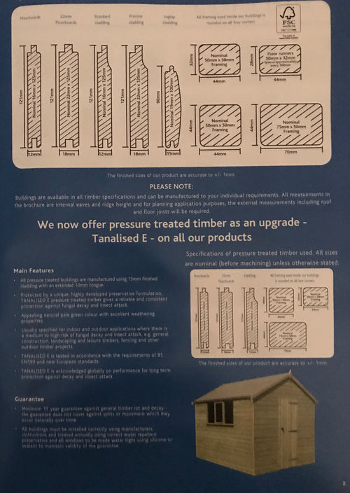 Shed Specifications