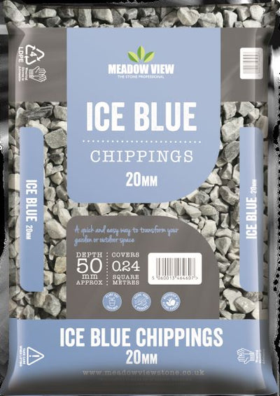 Ice Blue Chipping 20mm - 25 kg bag