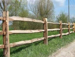 RUSTIC SUSSEX RAIL FENCING