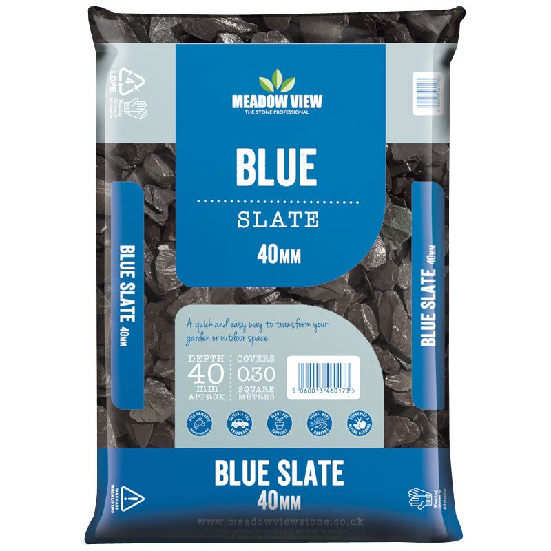 Blue Slate 40mm - 25 kg bag